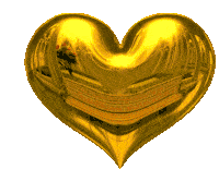 Gif animé coeur d'or